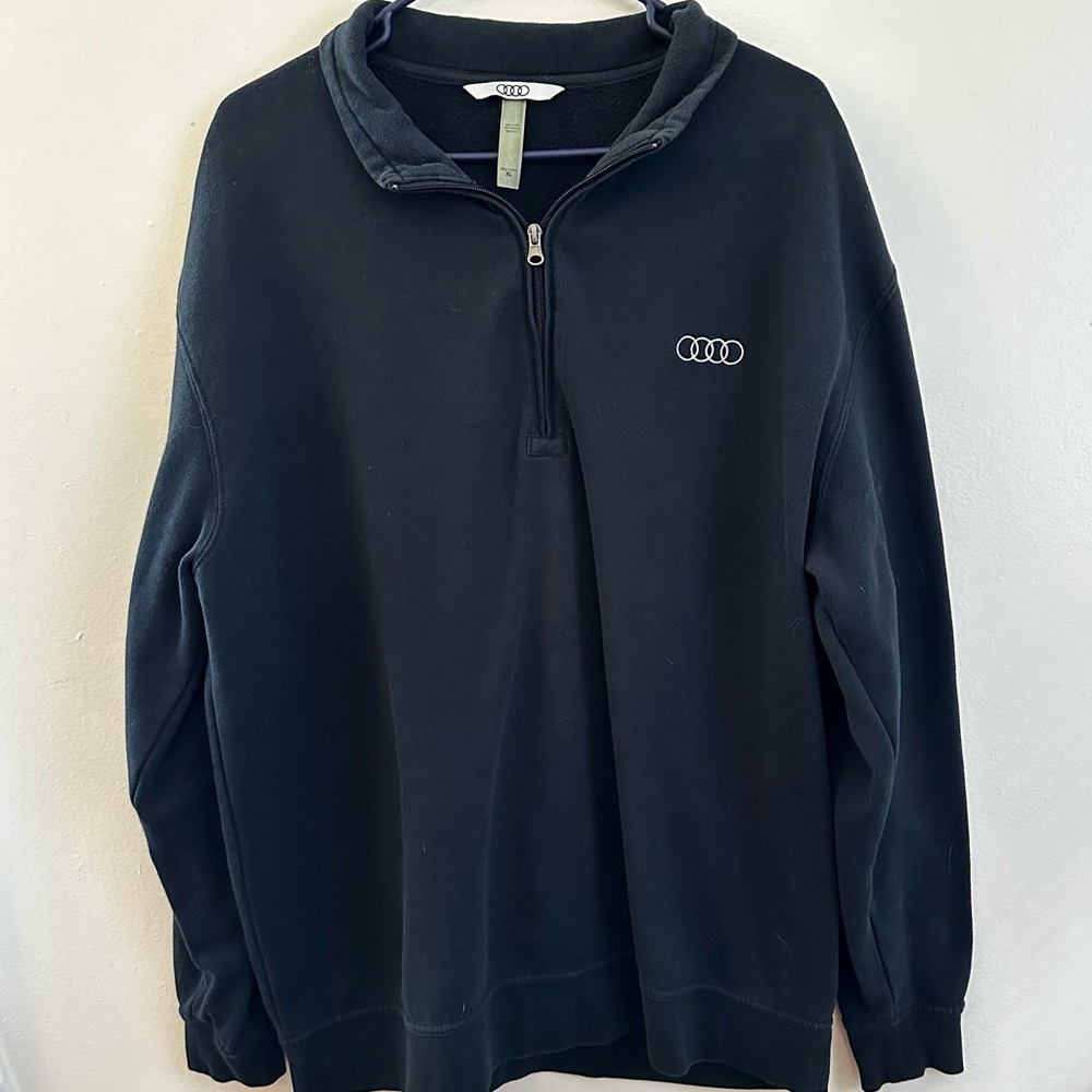 Audi Men’s Quarter Zip Sweatshirt Size XL